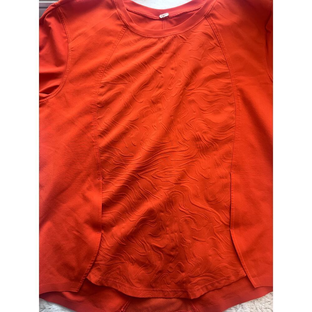 Lululemon Orange Soda Lightweight Airflow Running T-Shirt XS - Picture 8 of 8
